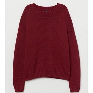Maroon Knit Sweater
